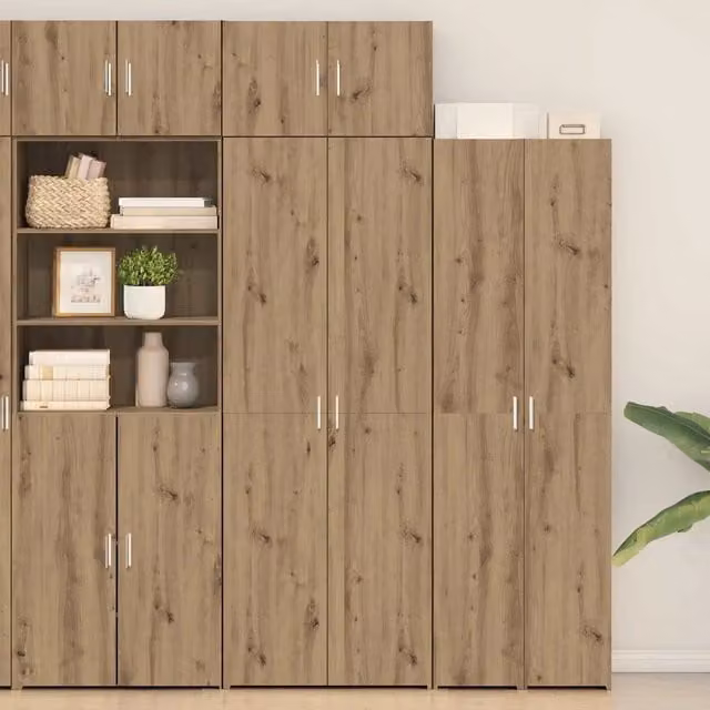 Armadio 3 pz Rovere artigianale 70 x 42,5 x 185 cm 3365633