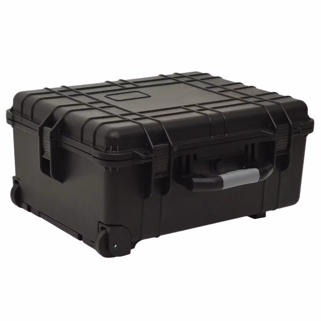 Valigetta da volo con ruote nera CFW6805078 in plastica impermeabile L: 58 cm, P: 45 cm, H: 27 cm – 2