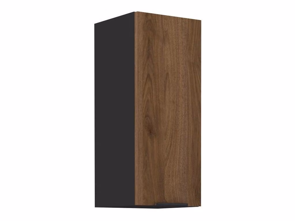 Mobile cucina superiore TOVA - larghezza 30 cm, noce okapi / nero
