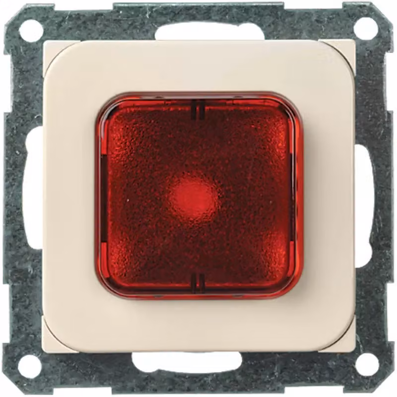 Elso Segnalatore luminoso con calotta rossa E10 JOY bianco puro 376014