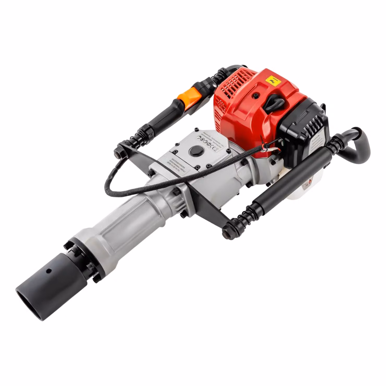 Martello pneumatico per palificazioni a gas, 1900W, motore 52cc, alta frequenza di impatto. * Rosso