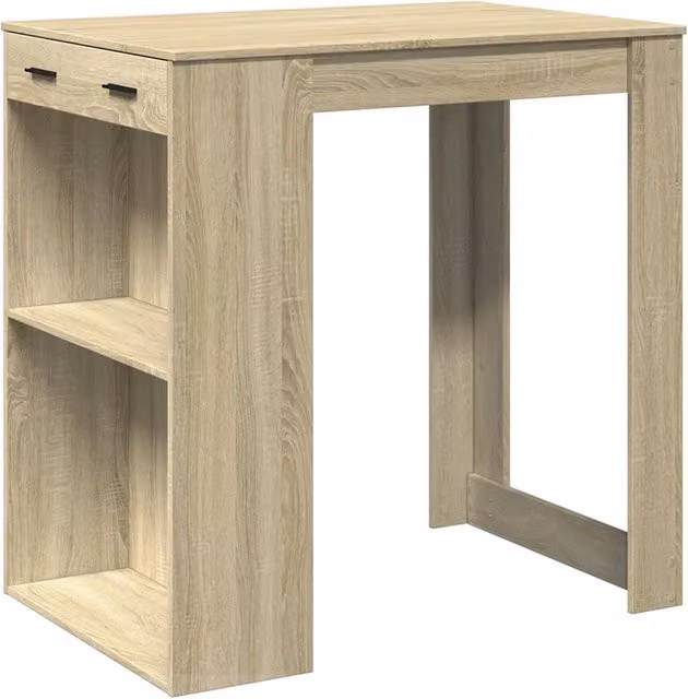 Tavolo da Bar Rovere Sonoma 102x70x103,5 cm in Truciolato