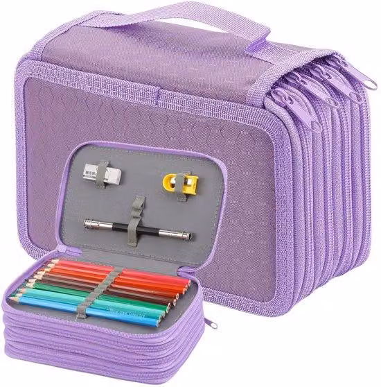 Grande astuccio a 4 scomparti, 72 scomparti, per l'ufficio, l'arte, i viaggi