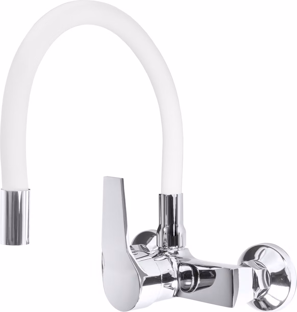 Granitan - Rubinetto da cucina - Rubinetto per lavello - Orientabile a 360° - Ottone - Bianco - Rubinetto da cucina - FLEX