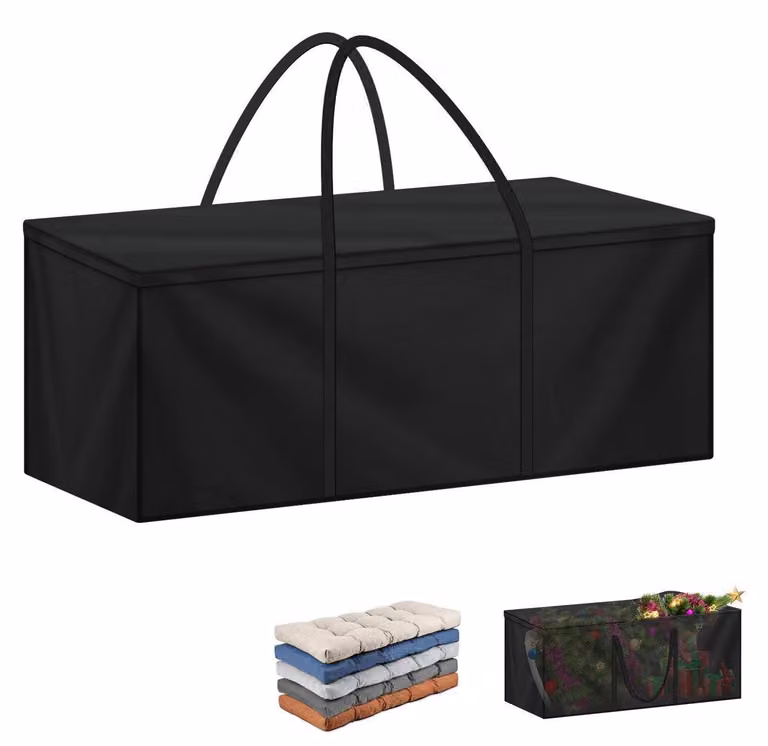 Custodia per mobili da giardino, sacco di stoccaggio, copertina protettiva, dimensioni 125x40x55 cm, tessuto Oxford 420D, impermeabile, resistente ai raggi UV