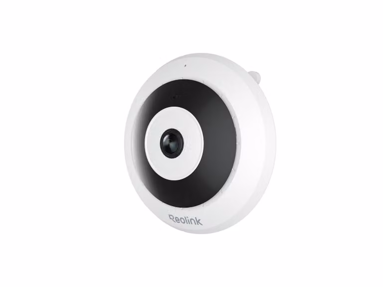 Reolink FE-P, telecamera fisheye per interni 2K+ 6MP PoE, panorama a 360°, rilevamento intelligente delle persone, visione notturna, diverse modalità di visualizzazione, audio a 2 vie, sirena integrata