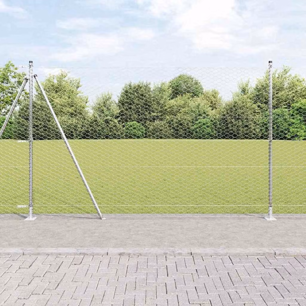Maison Exclusive - Palo della recinzione Argento 100 x 1,5 m (rete da 36 mm)