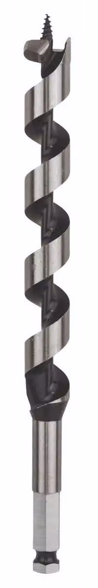 Trapano a spirale per legno, esagonale, diametro D = 20,0 mm; lunghezza L = 235 mm