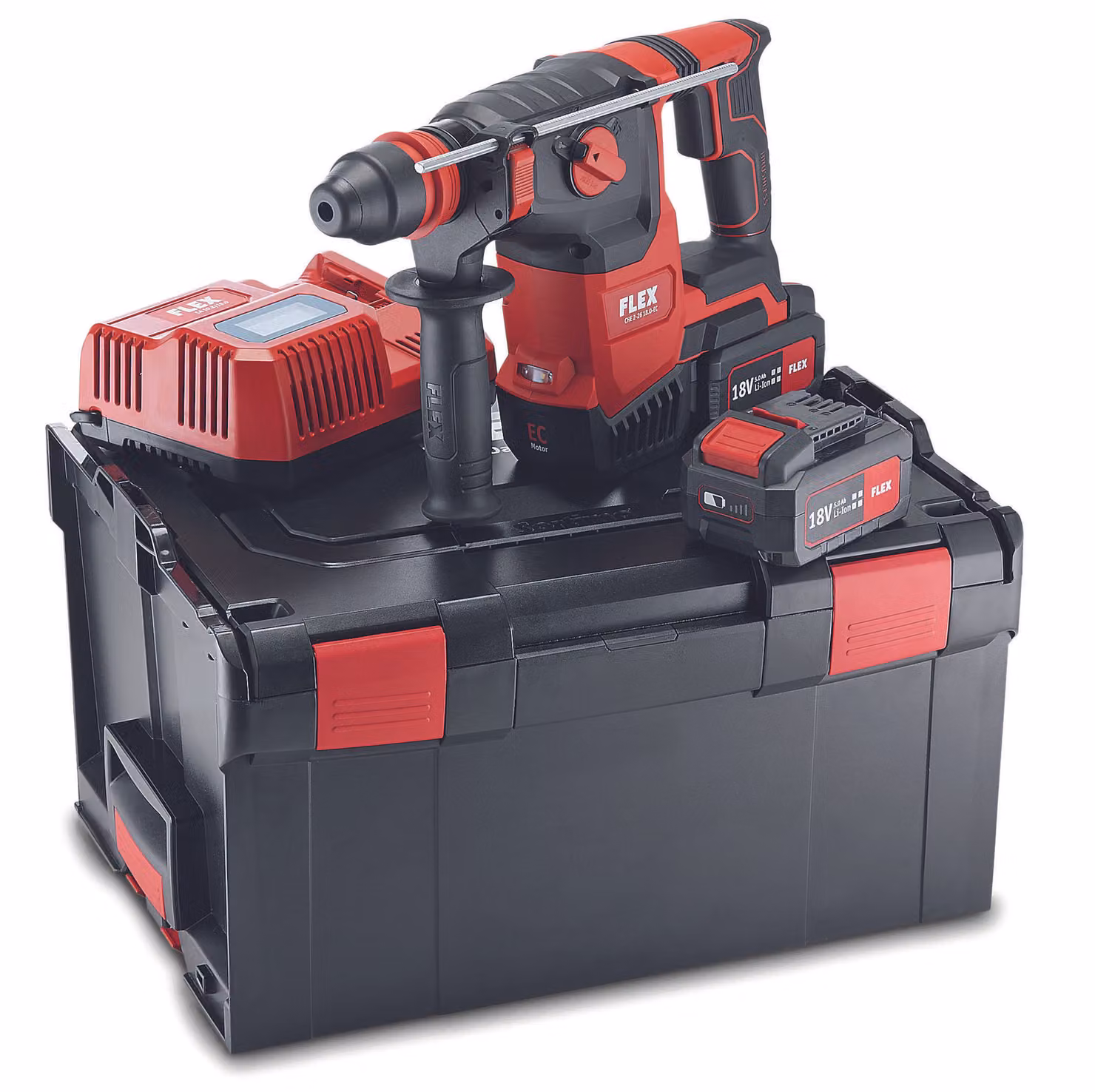 Flex Akku Kombi-Bohrhammer (Bohrhammer 18 V, 5 Ah, Leerlaufdrehzahl 0-980 /min)