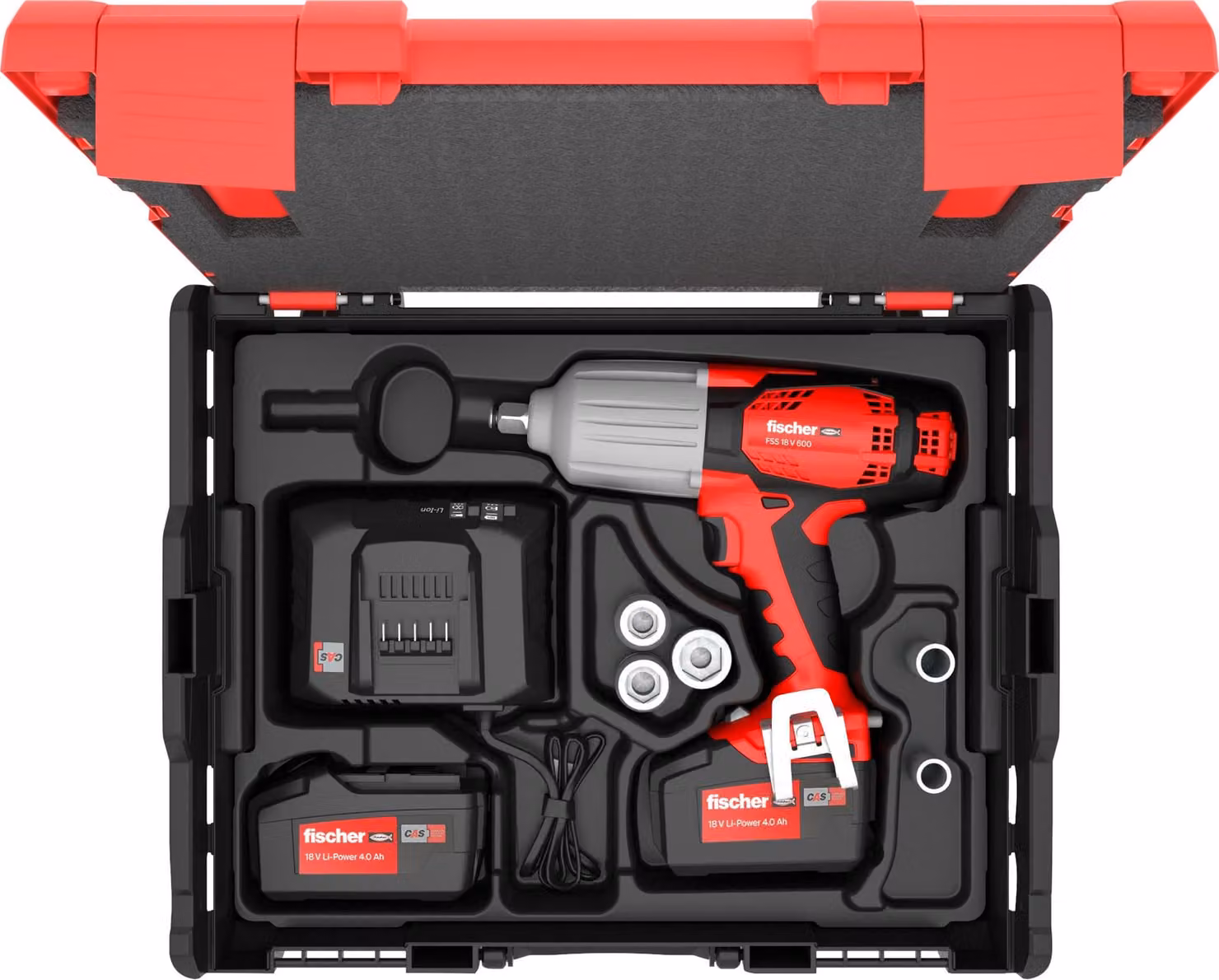 avvitatore a impulsi a batteria fischer FSS 18V 600 Set3