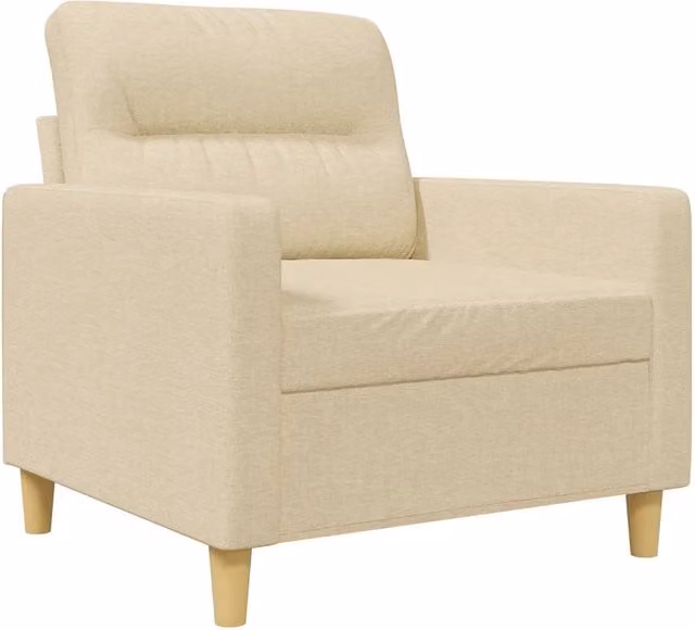 Poltrona Relax Moderna Beige con Braccioli e Struttura in Metallo