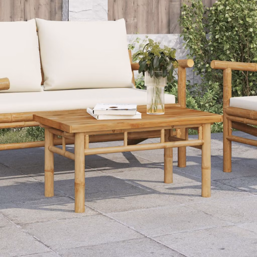 vidaXL Tavolino da Salotto Moderno in Bambù Marrone L/P/H: 70 x 40 x 35 cm