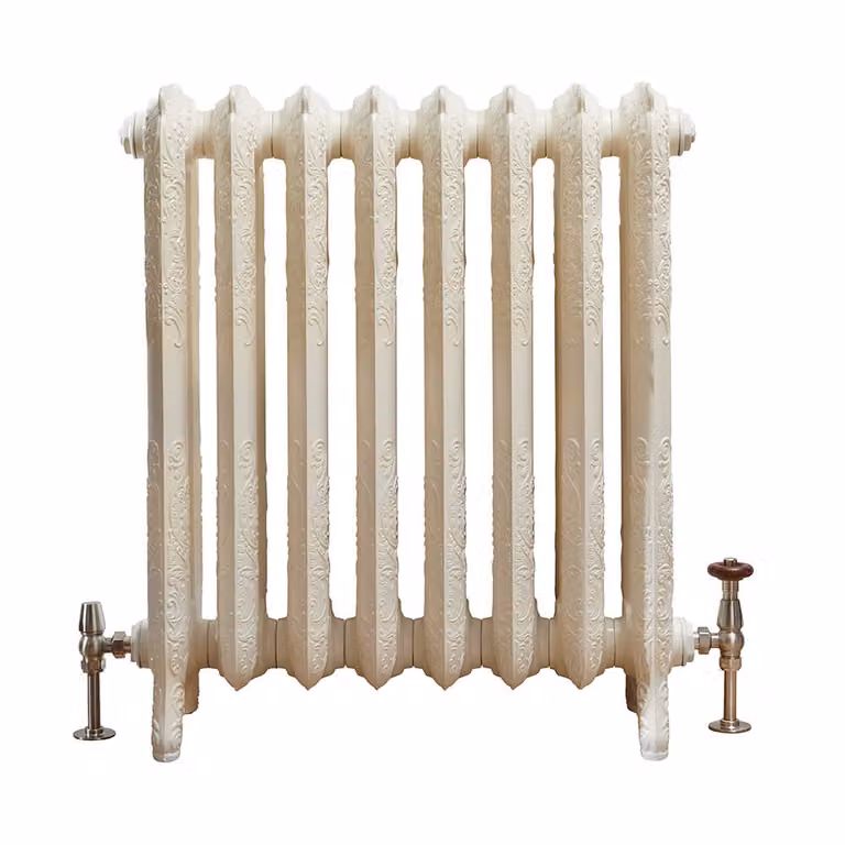 Radiatore Tradizionale in Ghisa Effetto Bianco Antico 768x667x250mm - Charlotte