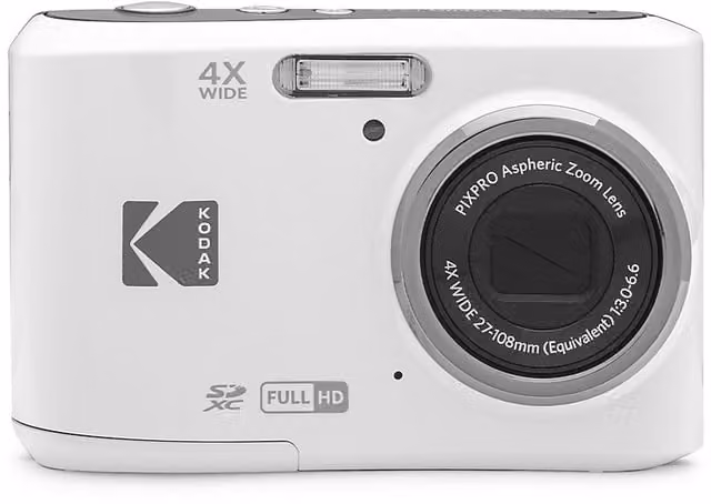 Fotocamera Digitale Compatta Kodak PixPro FZ45 Bianca con Zoom Ottico 4x e 16,35 Megapixel