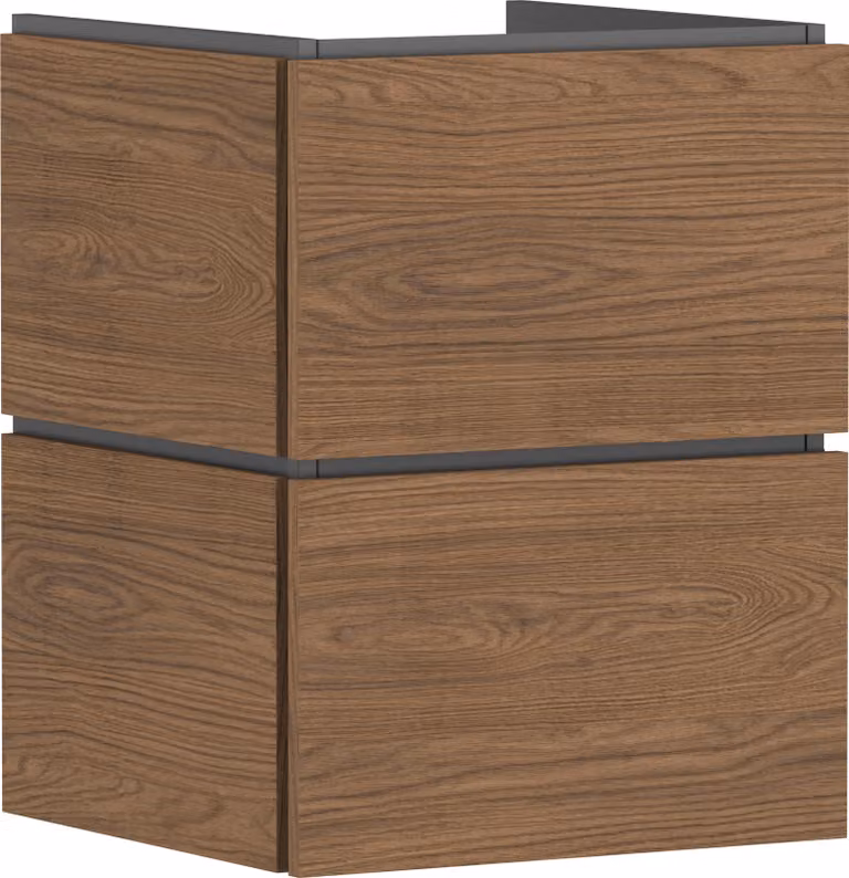 hansgrohe Xilesa E Meuble sous-lavabo pour lave-mains, 2 tiroirs PushOpen, 480x470x620mm, 54291550, 54291550