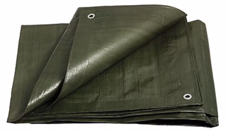 Telone di copertura Levior in PE 4x6 m 200 g/m2 verde