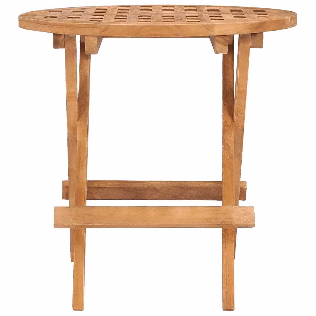 vidaXL Tavolo da giardino pieghevole 50x50x50 cm in legno massiccio di teak