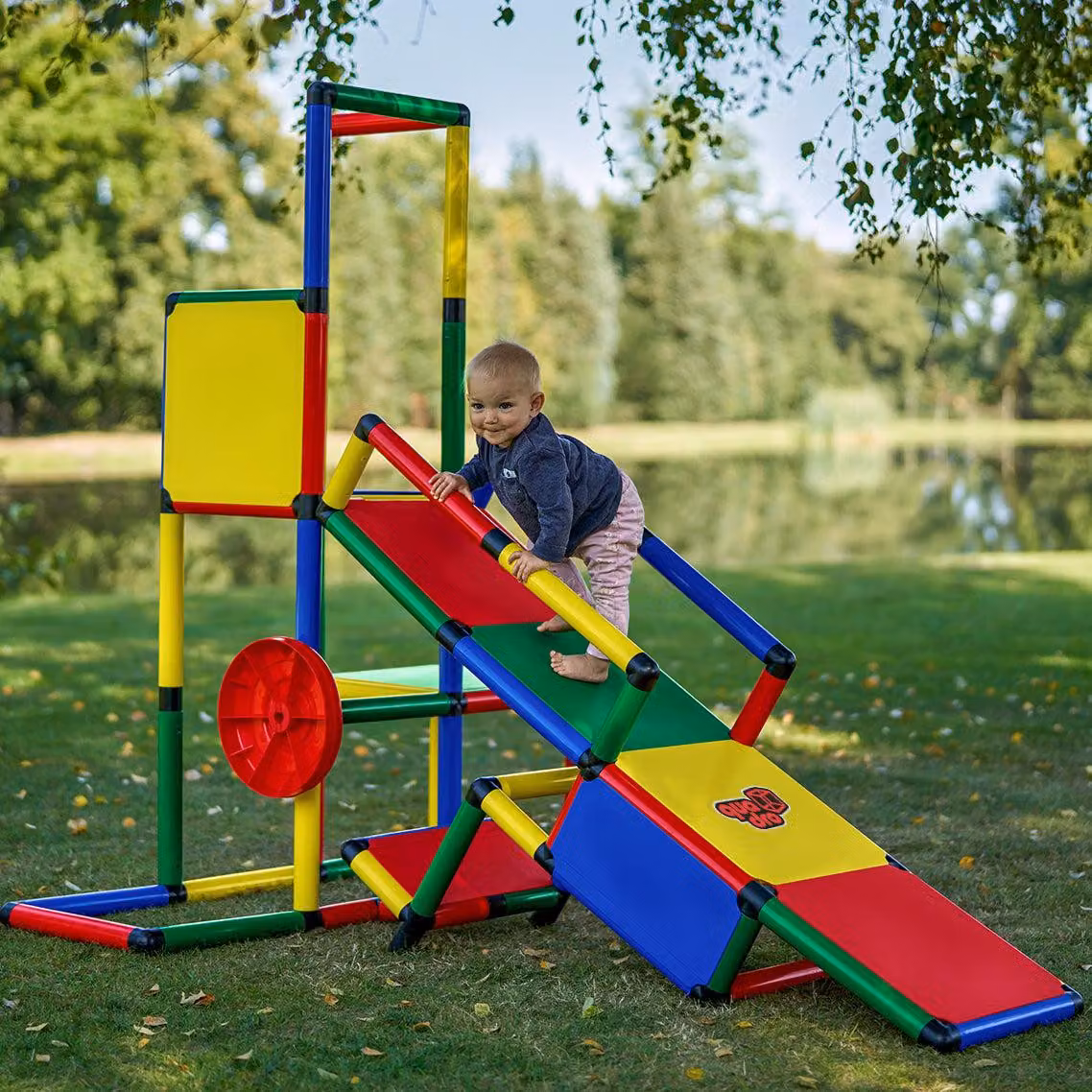 Quadro Evolution torre da gioco con scivolo per bebè, per giardino e cameretta, dai 6 mesi