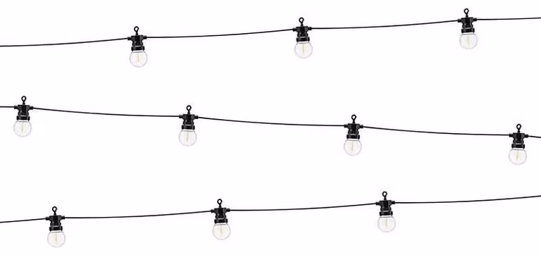 Luci di decorazione a LED nere 5m (offerta natalizia - Natale)