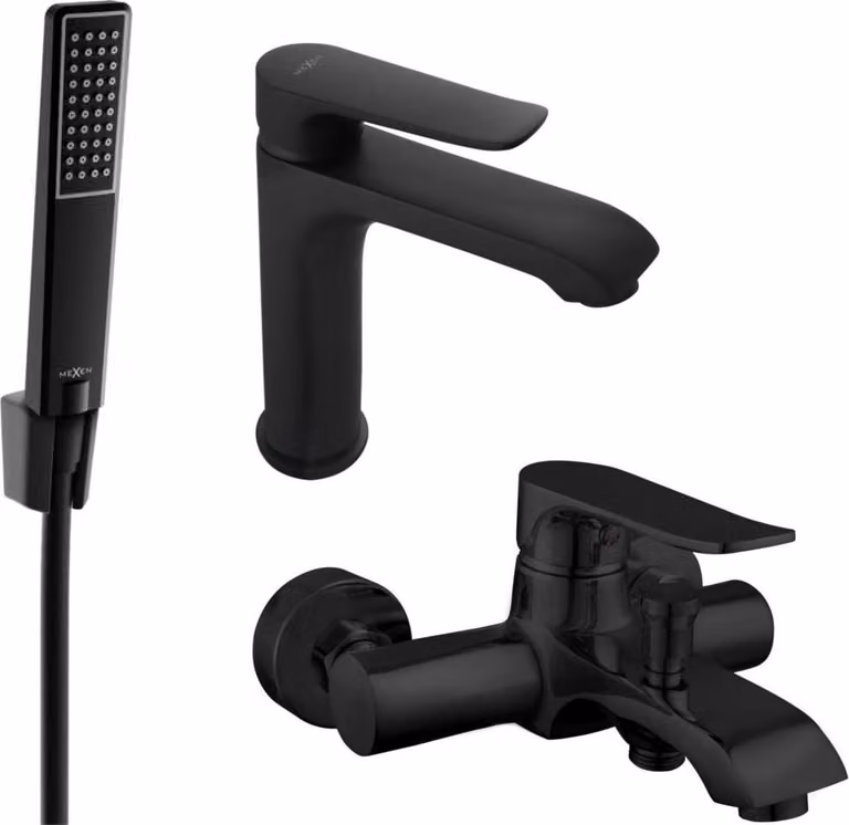 Mexen Pecos R72 set da bagno, nero - 72703R72-70