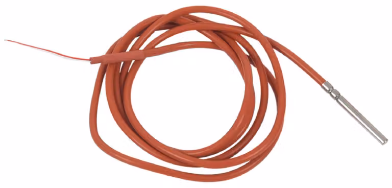 Sensore di temperatura a due fili, termistore, con rivestimento in gel di silicone, sonda da 1,5 metri, dimensioni 45 mm x 5 mm, intervallo di temperatura -50-180 °C