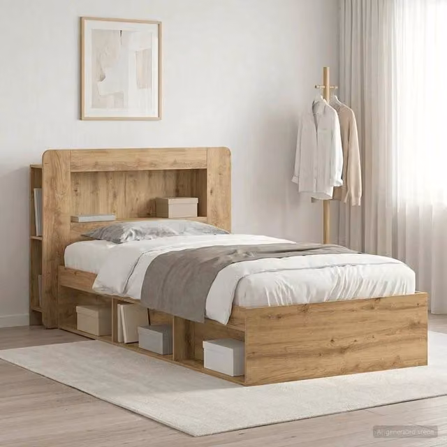 Telaio del letto con storage Rovere Artigianale 90 x 200 cm 3433454