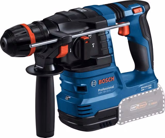 Tassellatore Bosch GBH 18V-22 X Professional 18V SDS-Plus con ONECHUCK Blu