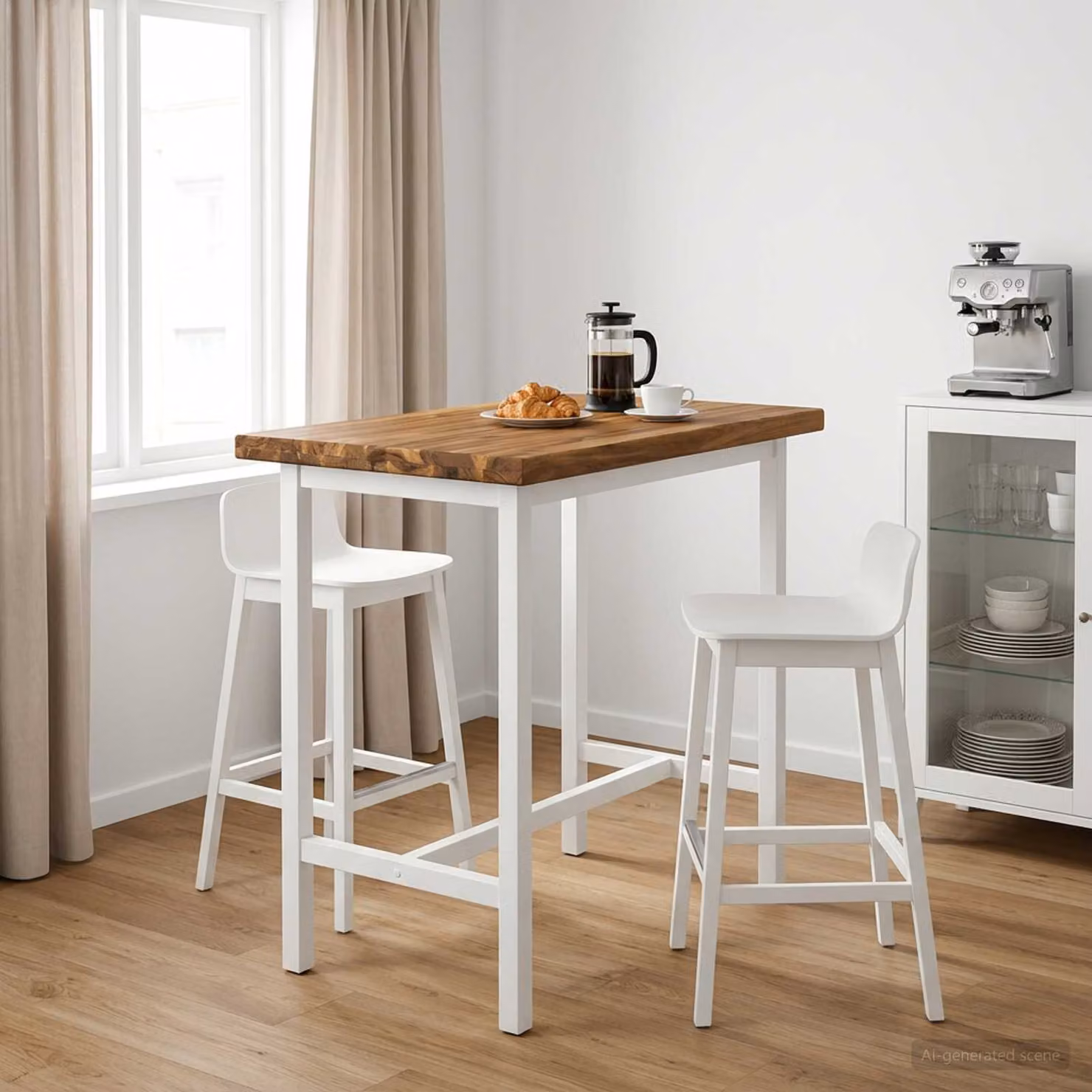 Piano del tavolo rettangolare in legno di acacia vidaXL, marrone opaco, L: 60 cm, P: 50 cm, H: 3 cm