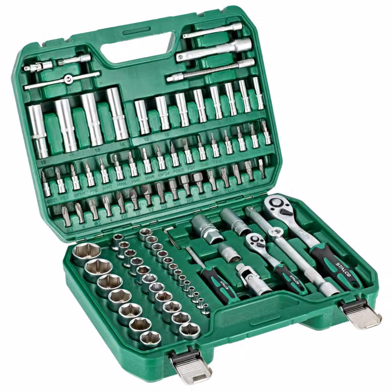 Stalco Set Di Chiavi A Bushing 1/2" E 1/4" - 94 Pezzi