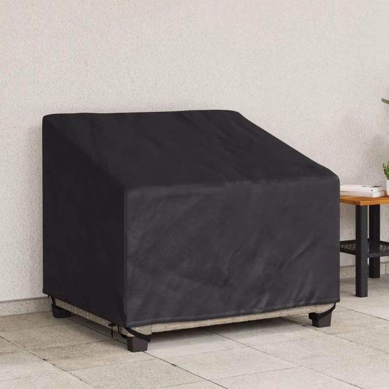 vidaXL Copertura per sedia da giardino Nero 96 x 79 x 74 cm