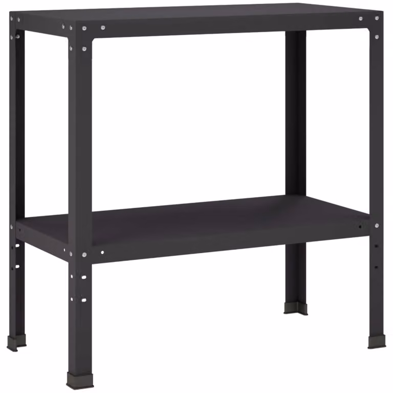 Tavolo da coltivazione, dimensioni 100 x 40 x 80 cm, acciaio verniciato a polvere, colore nero