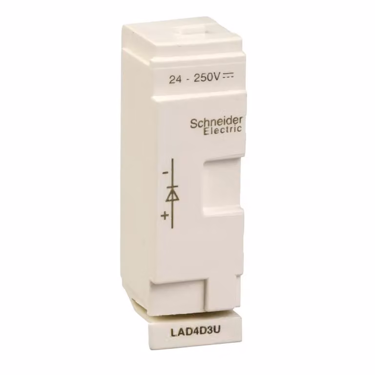 Modulo di collegamento Schneider Electric, diodo di ricircolo, 24-250 V CC, per D40A/D65A LAD4D3U