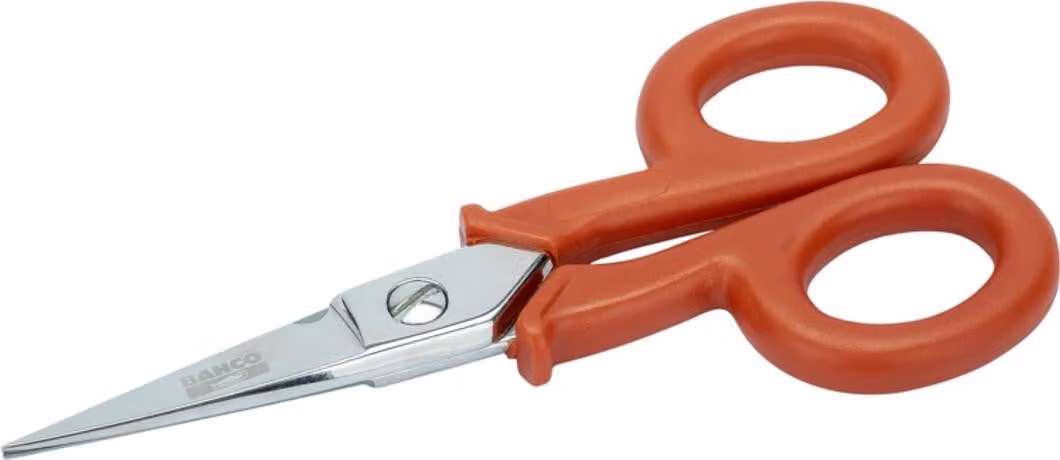 Forbici da elettricista Bahco con piccolo incavo e lama ricurva, 48 mm