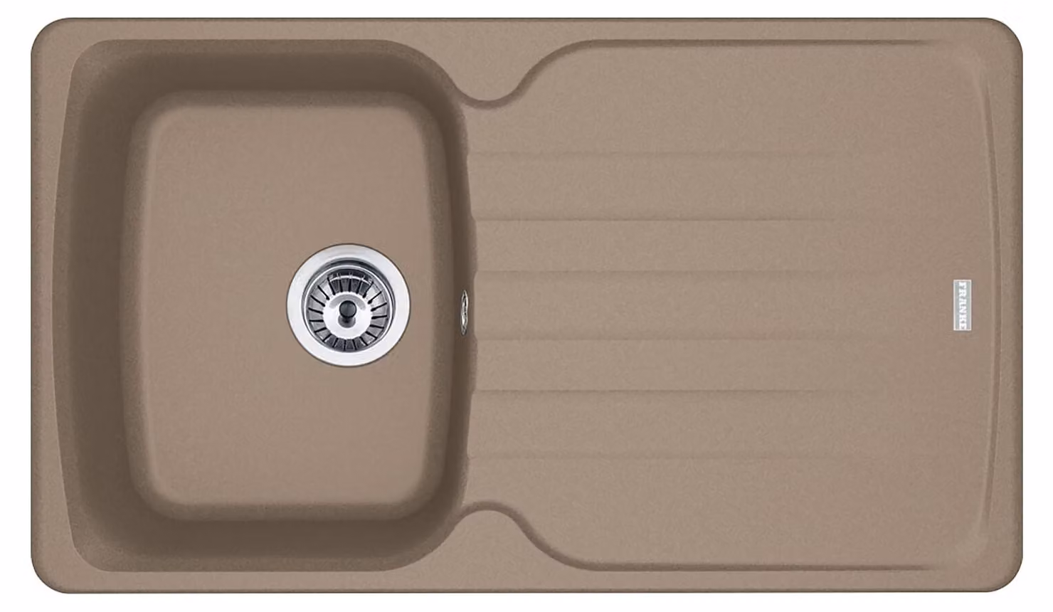 FRANKE ANTEA AZG 611-86 lavello in CASHMERE con manopola eccentrica cromo / dimensione foro 760 x 480 mm R27 / lavello in granito