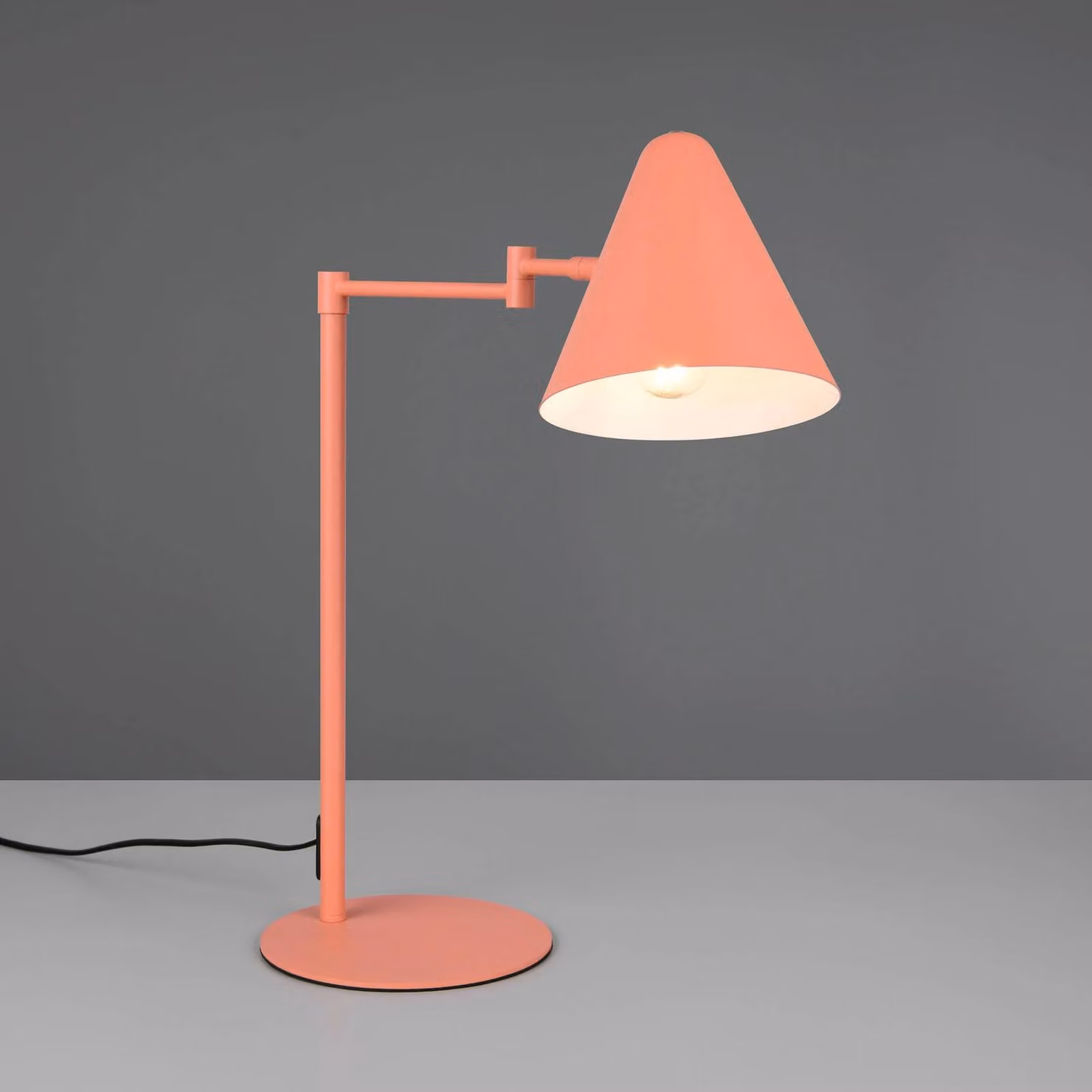 Trio Lighting Lampada da tavolo Cosima, Giallo / Arancione, Soggiorno / Sala da pranzo, Metallo, Moderno, Lampada da tavolo