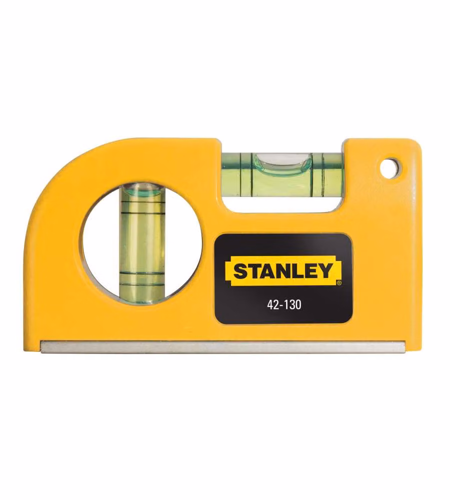Livella manuale Stanley gialla con bolla orizzontale e verticale, L: 87 cm