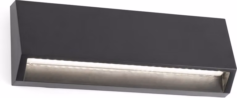 Lampada da parete per esterni a LED MUST-3 3000K IP65 grigio scuro