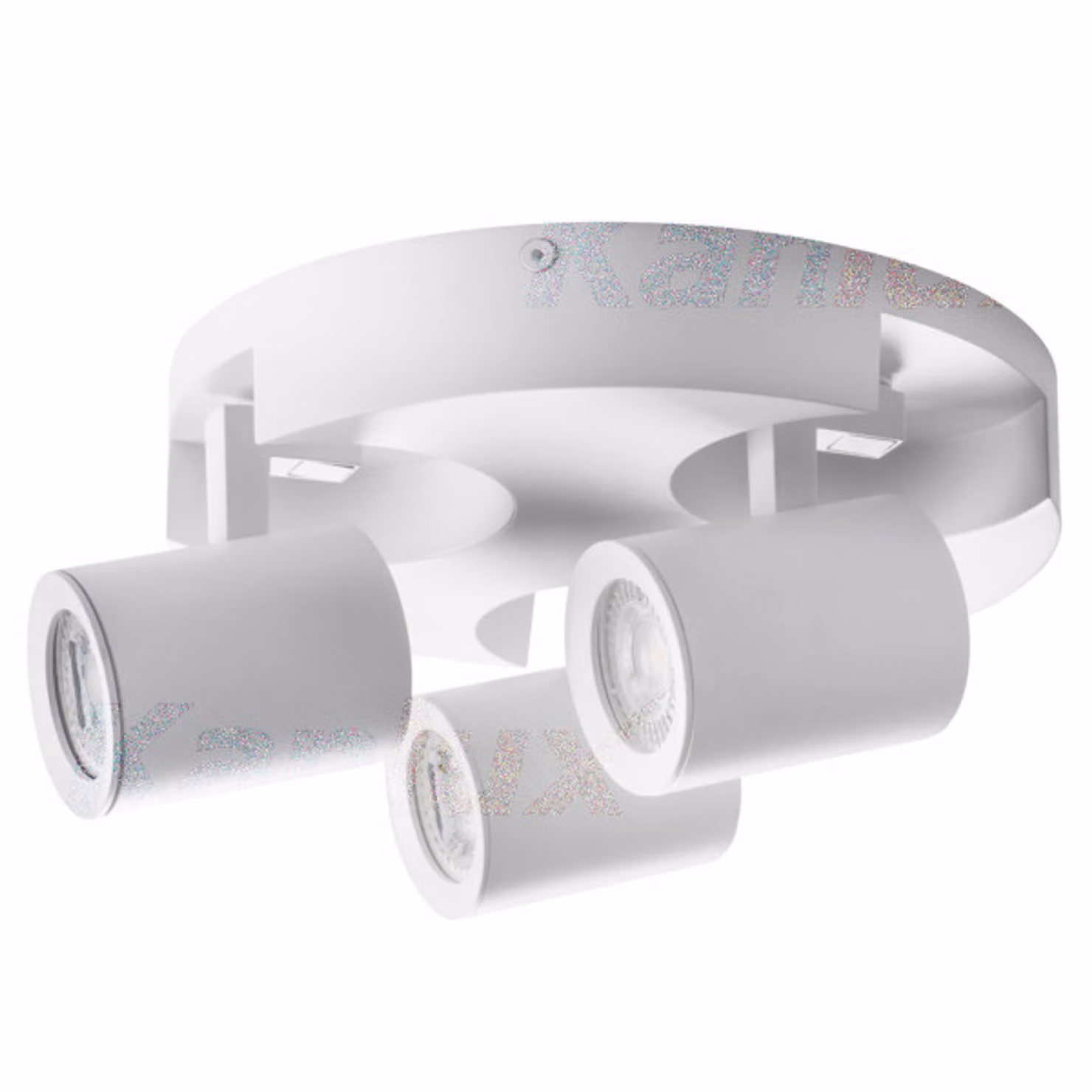 Plafoniera Kanlux Laurin, dimmerabile, alluminio, GU10, 35W, IP20, bianco, 3 luci.