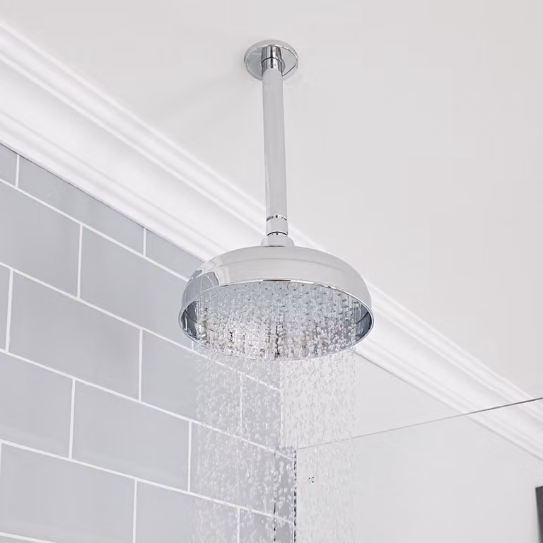 Soffione Doccia Tradizionale a Soffitto da Ø200mm - Cromo - Elizabeth