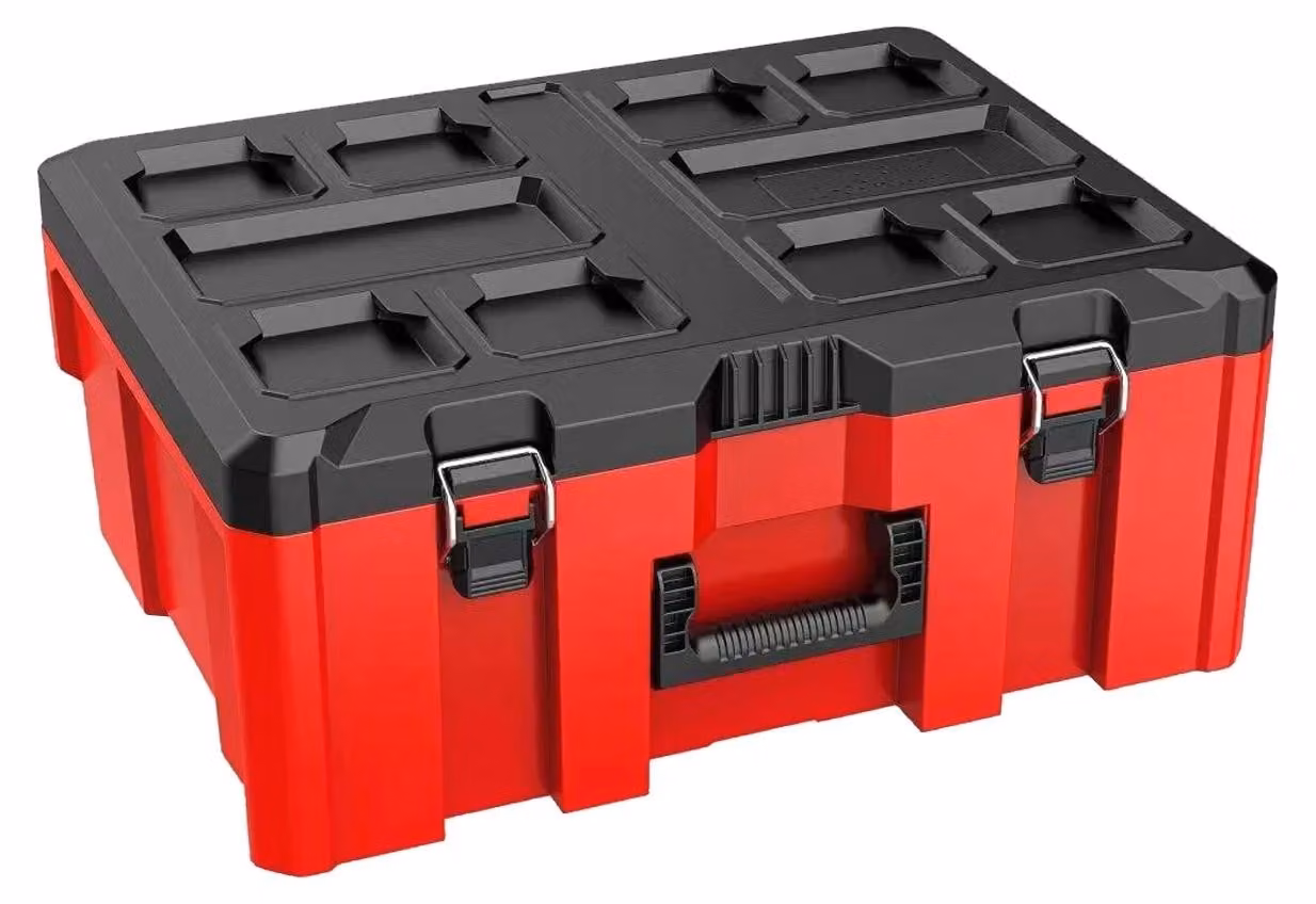 Contenitori impilabili, design modulare, proprietà antiscivolo, modello Rot-a, dimensioni 41x33x19 cm