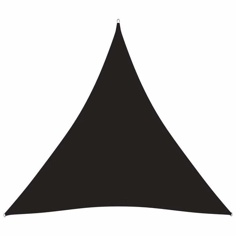 The Living Store Tenda da sole in tessuto Oxford triangolare 3,6x3,6x3,6 m Nero