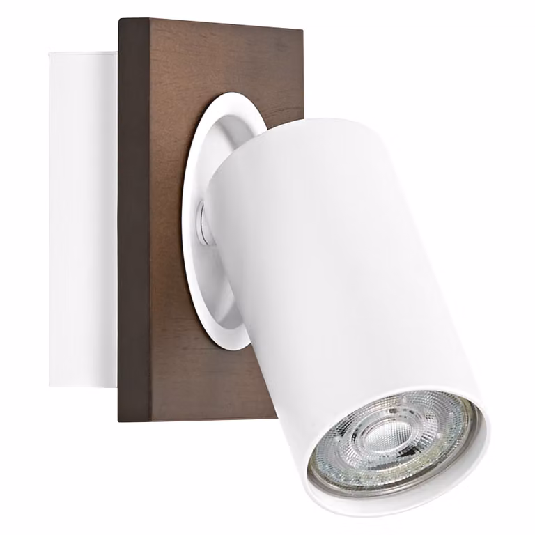 OSRAM DECOR SPOT MERCURY, 1 x 3,4W, 230lm, effetto legno, bianco, faretto, teste regolabili, versatile, faretto per interni, lampade LED sostituibili, colore della luce bianco caldo, GU10