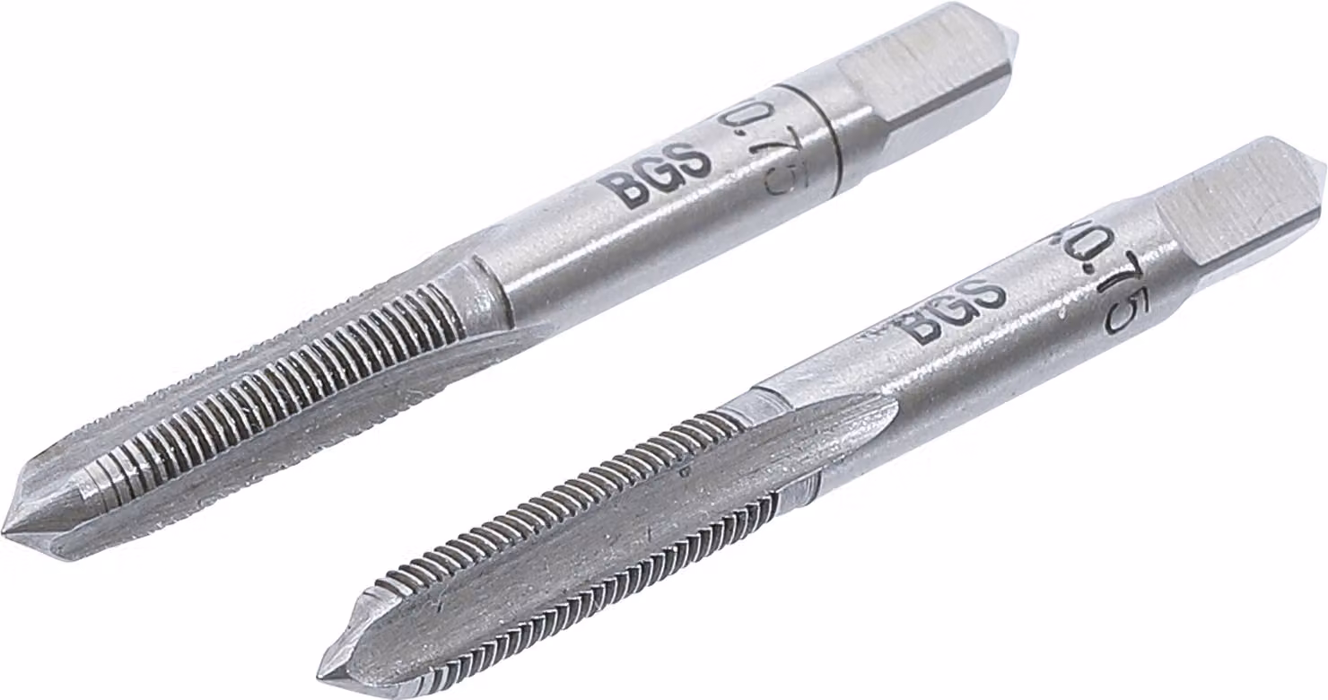 BGS Rubinetto M6 x 0,75 per pretaglio e finitura 2 pezzi - 1900-M6X0,75-B