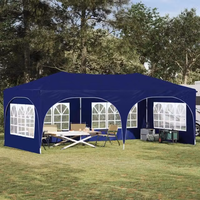 Tenda per feste a pop-up 575 x 288 x 245 cm Blu Tessuto Oxford 42019890