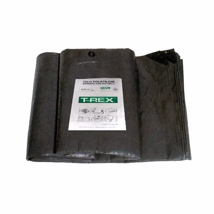 T-Rex Telone in Plastica Impermeabile e Antistrappo in Polietilene Doppia Laminazione Verde Scuro 12x15 m – 2