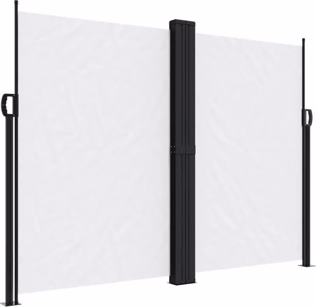Tenda da Sole | Tenda parasole Laterale Retrattile Bianco 180x1000 cm
