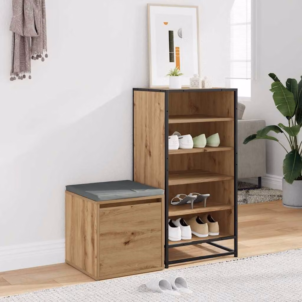 Cassetto Contenitore vidaXL in Legno Multistrato e MDF, Colore Marrone, L/P/H: 40,5 x 40 x 40 cm