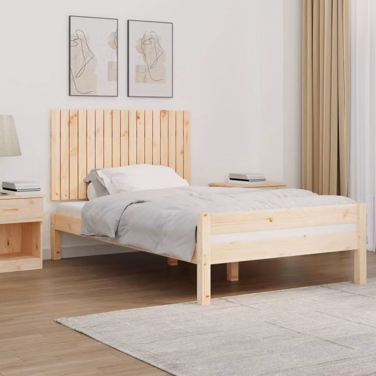 Testiera da parete vidaXL in legno massello di pino, L 108 x P 3 x H 60 cm
