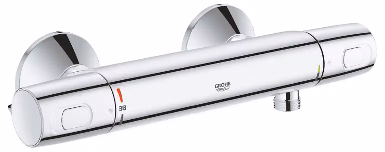GROHE Precision Trend thermostatic shower mixer. wall-mounted. anti-scale protection. 1/2 thread connection. chrome. 34229002