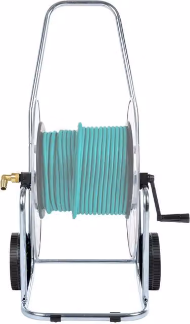 Carrello avvolgitubo vidaXL per tubo flessibile da 80 m 3/4 in acciaio galvanizzato e plastica